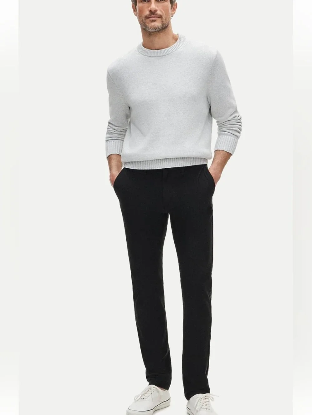 J Crew 484 Slim-fit tech pant Size 32x30 Black CG696